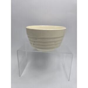 Vintage Beehive Cream Cereal/Berry Pottery Bowl - 4-1/2" Diameter, Marked USA